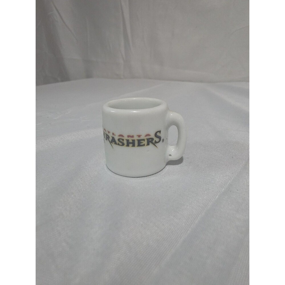Vintage Atlanta Thrashers NHL Mini Porcelain Coffee Cup Mug, Hockey, 1.25" - Picture 3 of 3